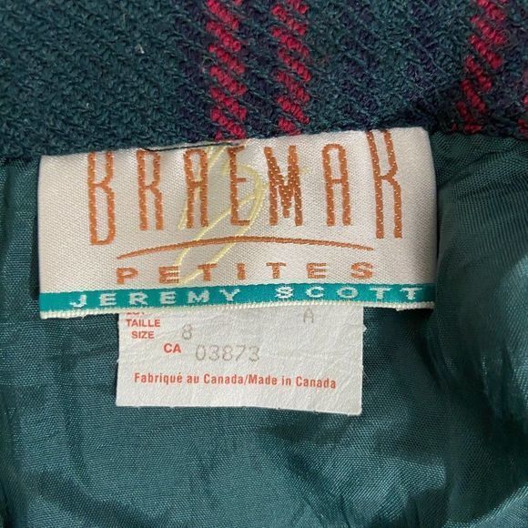 BRAEMAR by Jeremy Scott 100% Wool Skirt - Picture 6 of 8